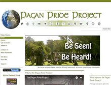 Tablet Screenshot of paganpride.org